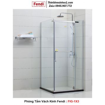 Phòng Tắm Vách Kính FENDI FIG-1X3