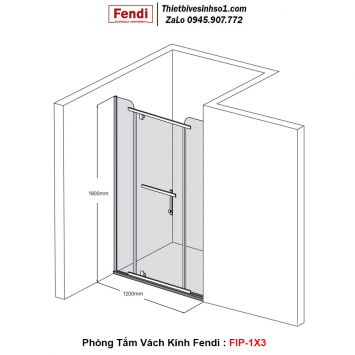 Phòng Tắm Vách Kính FENDI FIP-1X3