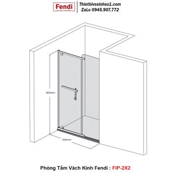 Phòng Tắm Vách Kính FENDI FIP-2X2