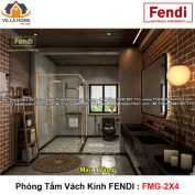 Phòng Tắm Vách Kính FENDI FMG-2X4 Gold