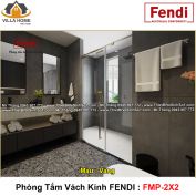 Phòng Tắm Vách Kính FENDI FMP-2X2 Gold