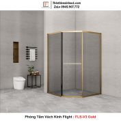 Phòng Tắm Vách Kính Flight FLS-V3 Gold