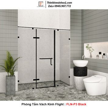 Phòng Tắm Vách Kính Flight FLN-P3 Black