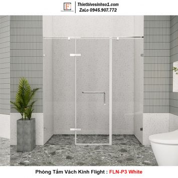 Phòng Tắm Vách Kính Flight FLN-P3 White