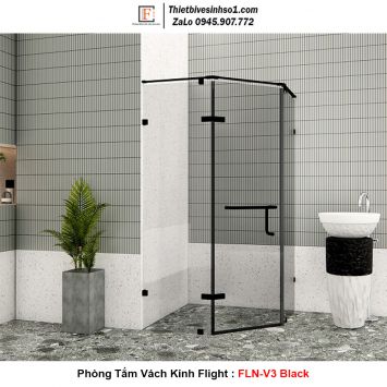 Phòng Tắm Vách Kính Flight FLN-V3 Black