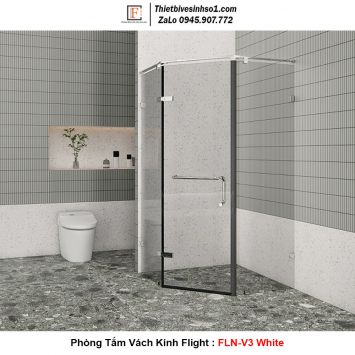 Phòng Tắm Vách Kính Flight FLN-V3 White