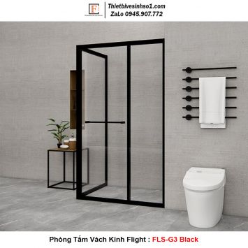 Phòng Tắm Vách Kính Flight FLS-G3 Black