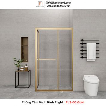 Phòng Tắm Vách Kính Flight FLS-G3 Gold