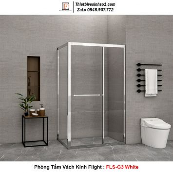 Phòng Tắm Vách Kính Flight FLS-G3 White