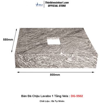 Bàn Đá Chậu Lavabo 1 Tầng Vela DG-5502