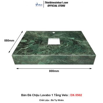 Bàn Đá Chậu Lavabo 1 Tầng Vela DX-5502