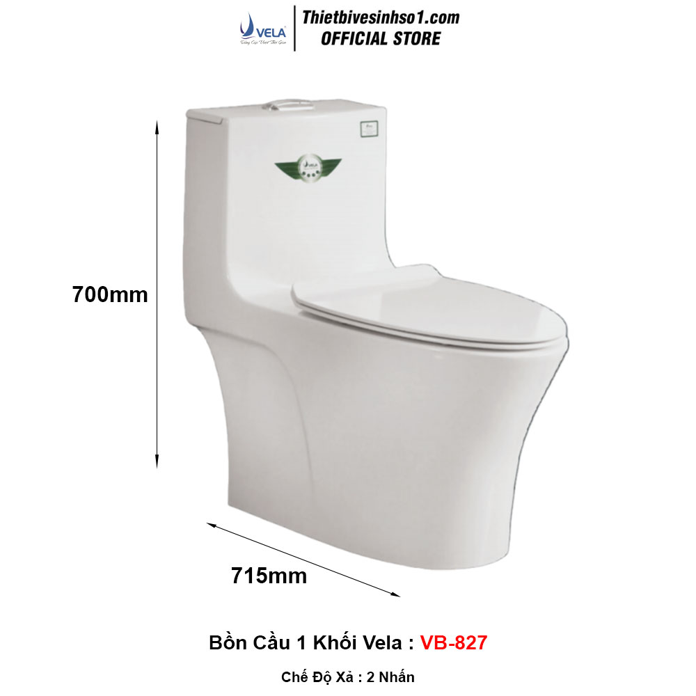 Bồn Cầu Vela VB-827