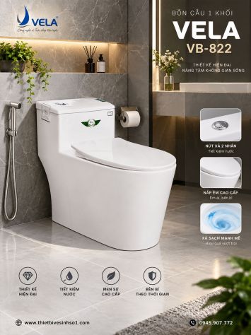 Bồn Cầu Vela VB-822