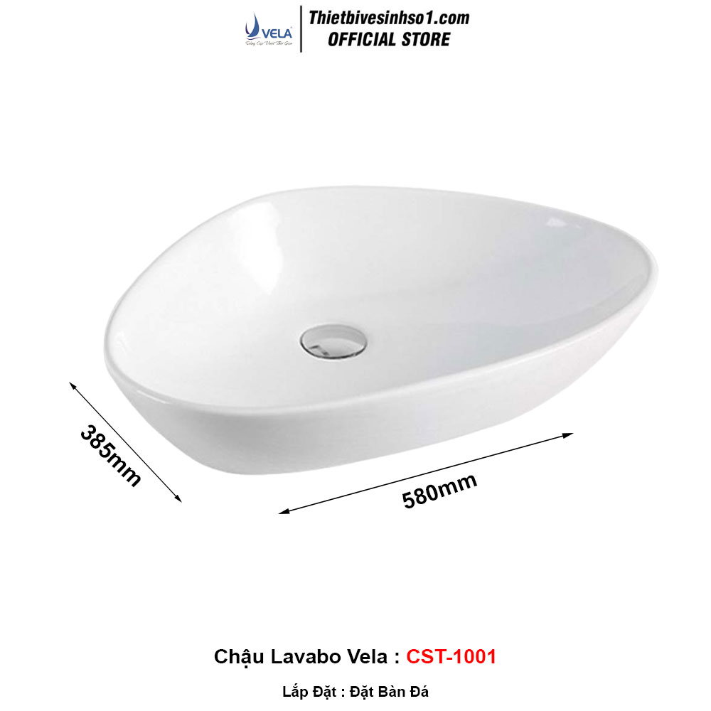 Chậu Lavabo Vela CST-1001 Chậu Lavabo Vela CST-1001