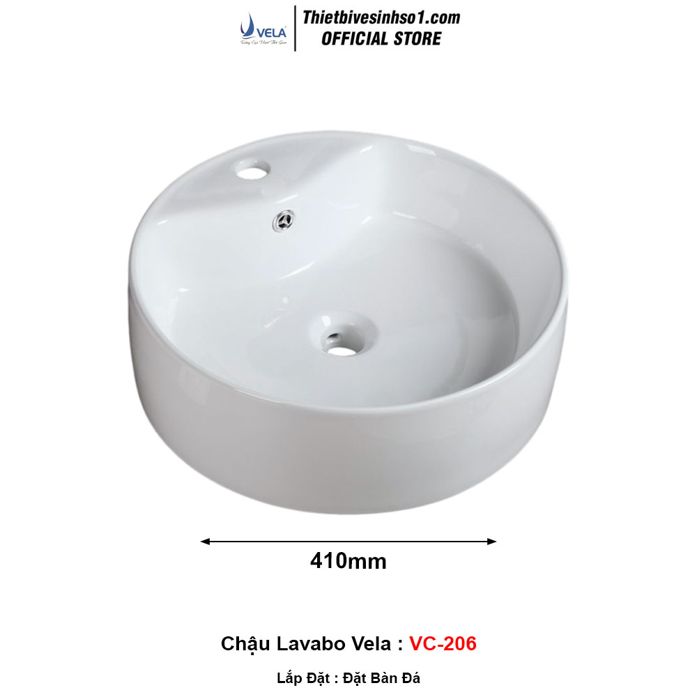 Chậu Lavabo Vela VC-206 Chậu Lavabo Vela VC-206