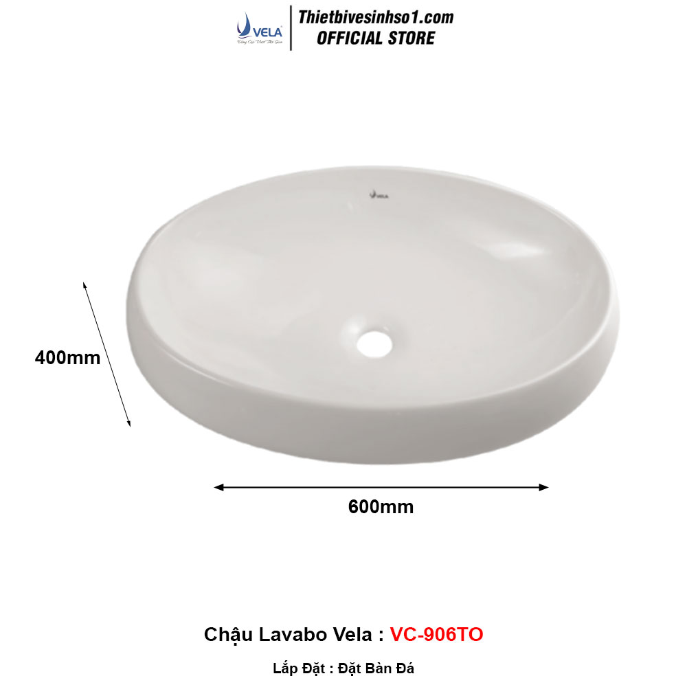 Chậu Lavabo Vela VC-906TO