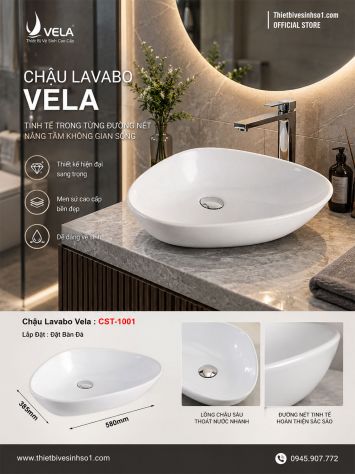 Chậu Lavabo Vela CST-1001