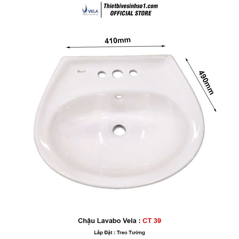 Chậu Lavabo Vela CT-39 Chậu Lavabo Vela CT-39
