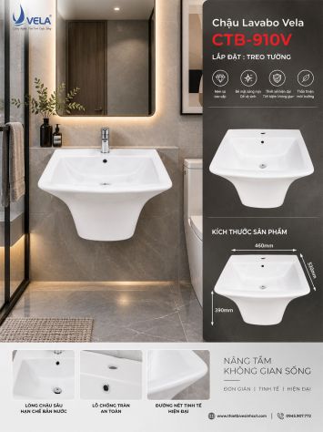 Chậu Lavabo Vela CTB-910V