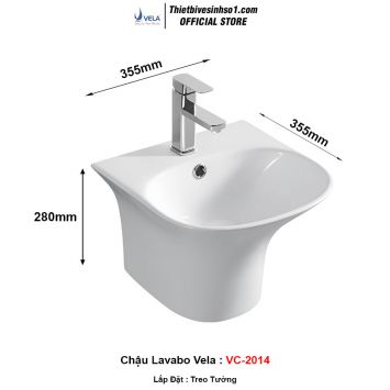 Chậu Lavabo Vela VC-2014