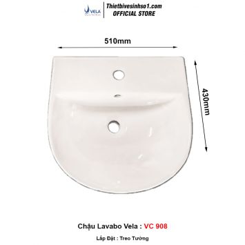 Chậu Lavabo Vela VC-908