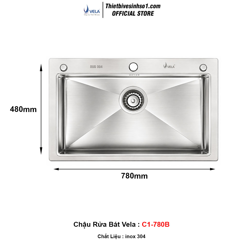 Chậu Rửa Bát Vela C1-780B Chậu Rửa Bát Vela C1-780B