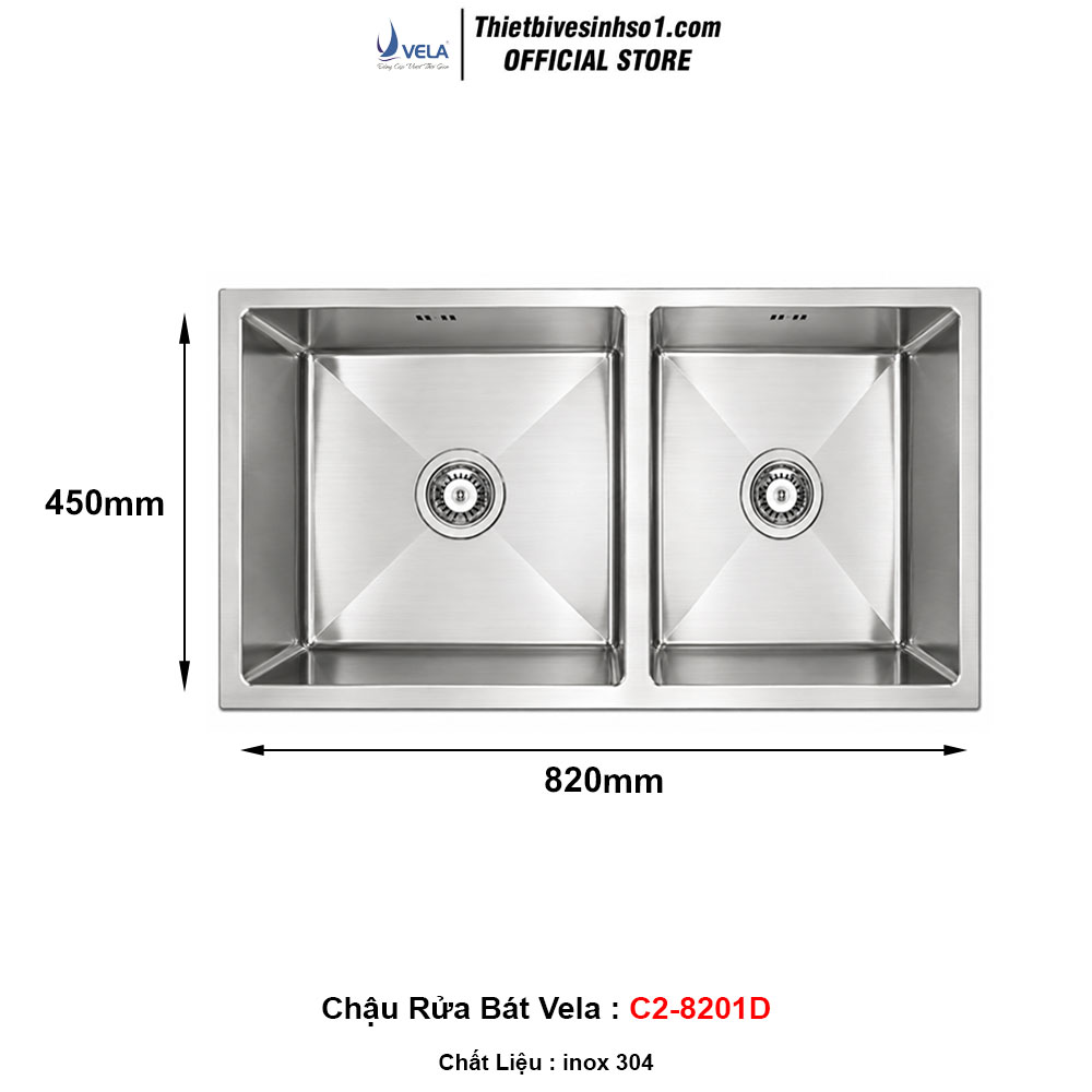 Chậu Rửa Bát Vela C2-8201D Chậu Rửa Bát Vela C2-8201D