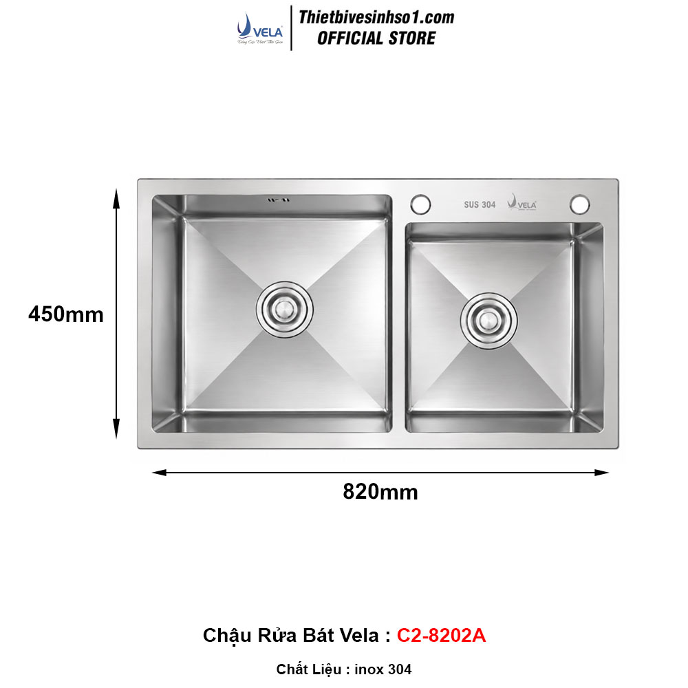 Chậu Rửa Bát Vela C2-8202A