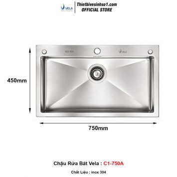 Chậu Rửa Bát Vela C1-750A