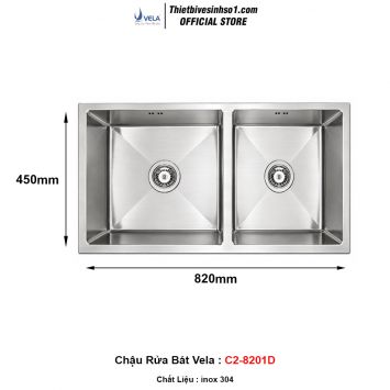 Chậu Rửa Bát Vela C2-8201D