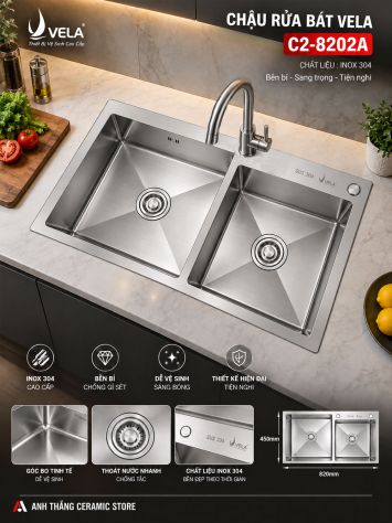 Chậu Rửa Bát Vela C2-8202A