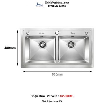 Chậu Rửa Bát Vela C2-8601B