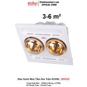 Đèn Sưởi Nhà Tắm Âm Trần KOHN BK03G