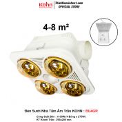 Đèn Sưởi Nhà Tắm Âm Trần KOHN BU4GR