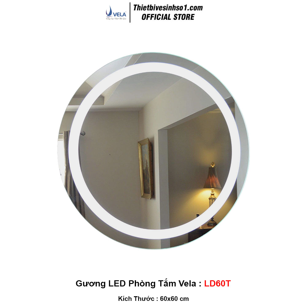 Gương LED Phòng Tắm Vela LD60T Gương LED Phòng Tắm Vela LD60T