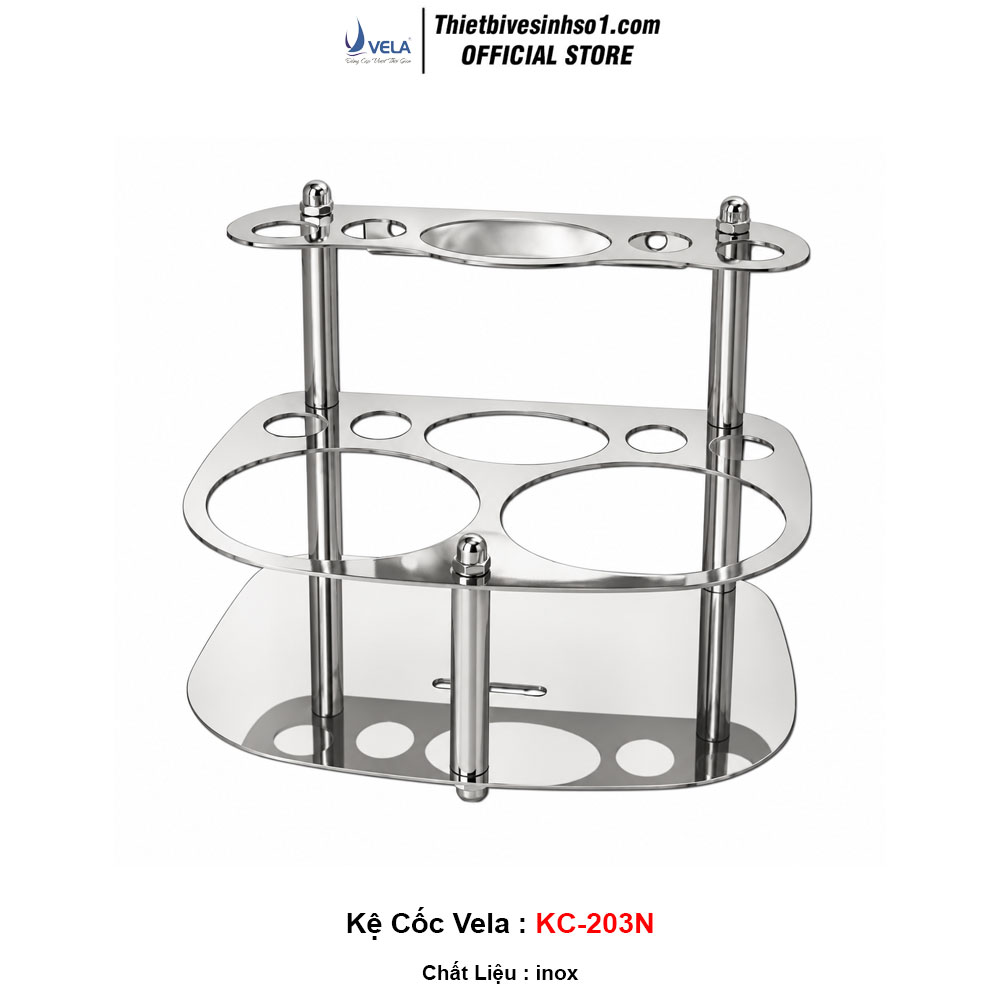 Kệ Cốc Đánh Răng Vela KC-203N Kệ Cốc Đánh Răng Vela KC-203N