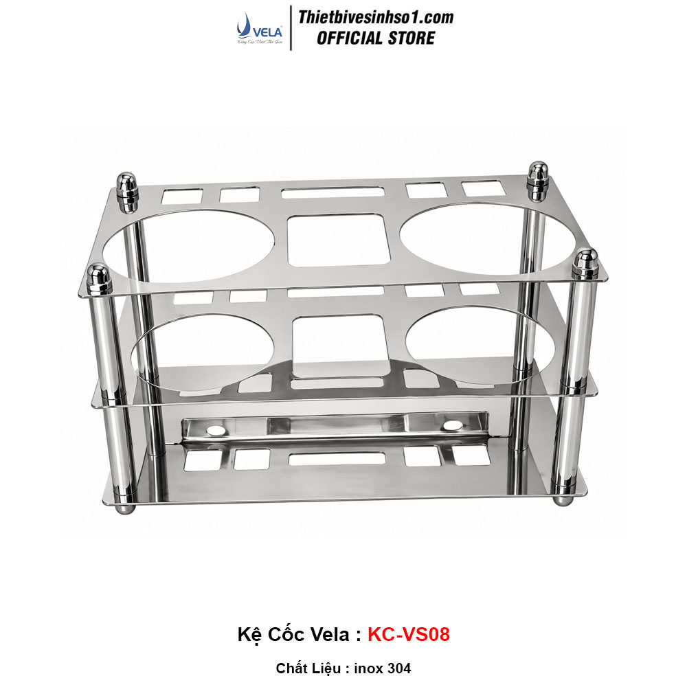 Kệ Cốc Đánh Răng Vela KC-VS08