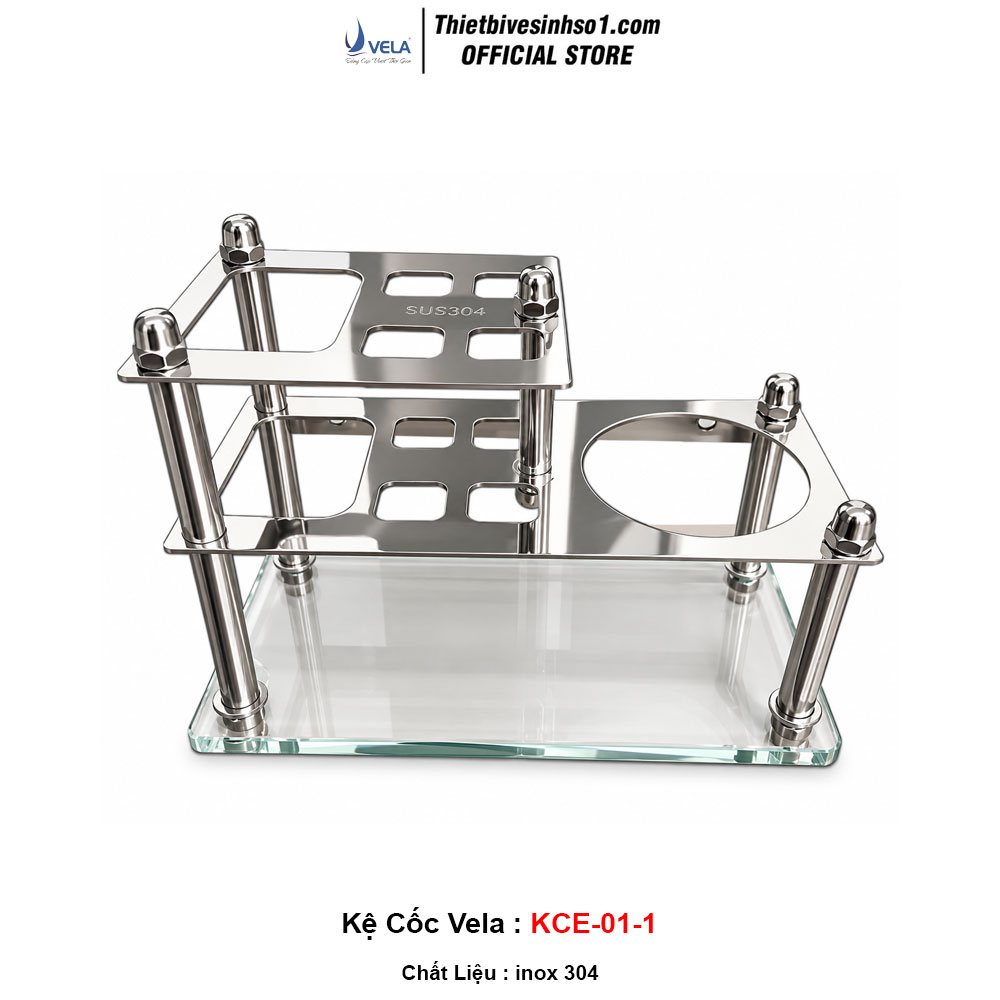 Kệ Cốc Đánh Răng Vela KCE-01-1