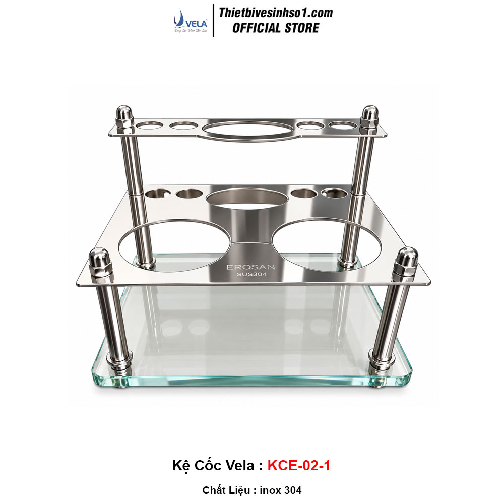 Kệ Cốc Đánh Răng Vela KCE-02-1