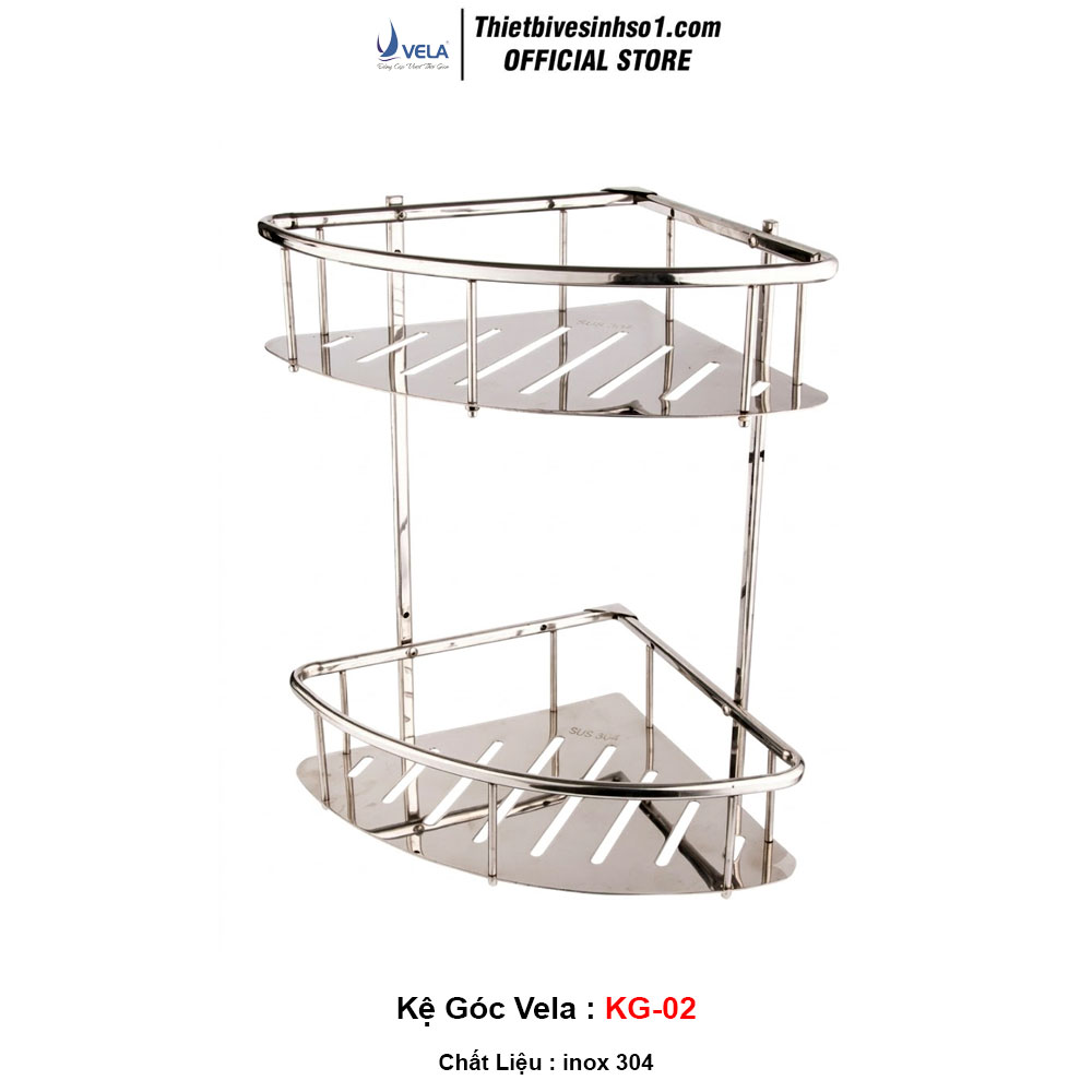 Kệ Góc 2 Tầng Vela KG-02 Kệ Góc 2 Tầng Vela KG-02