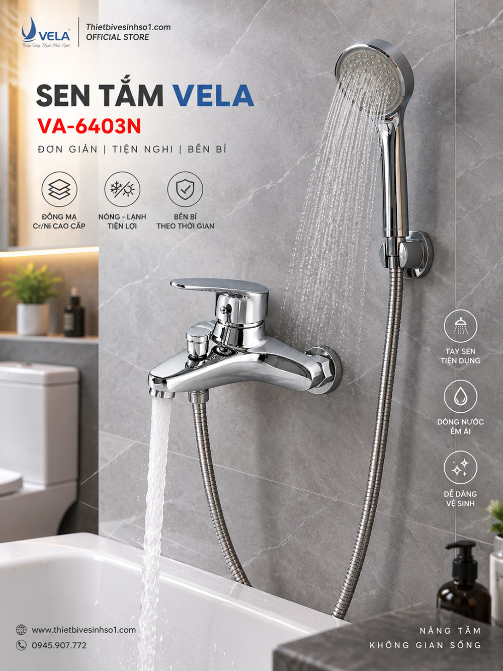 Sen Tắm Vela VA-6403N Sen Tắm Vela VA-6403N