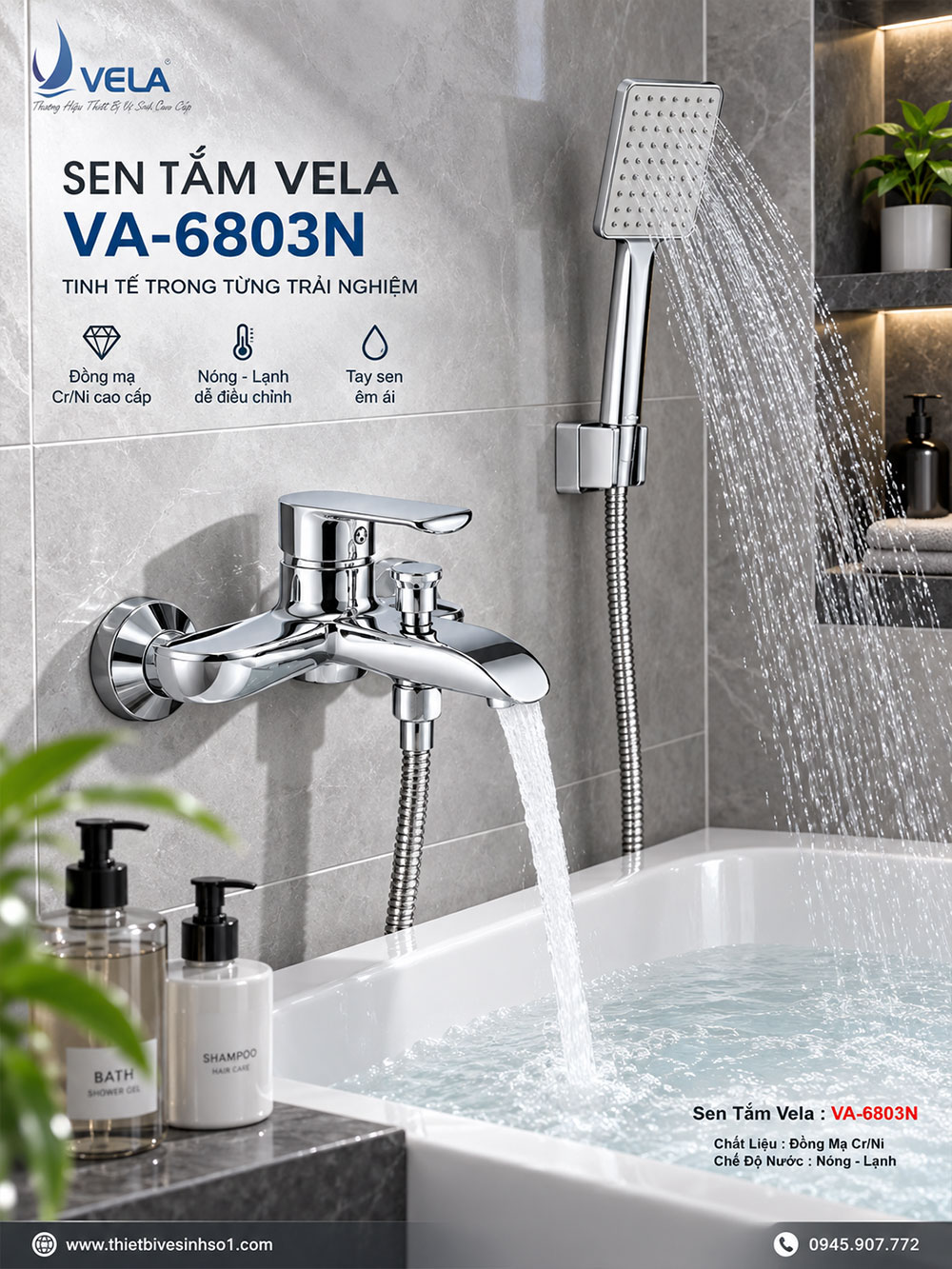 Sen Tắm Vela VA-6803N Sen Tắm Vela VA-6803N