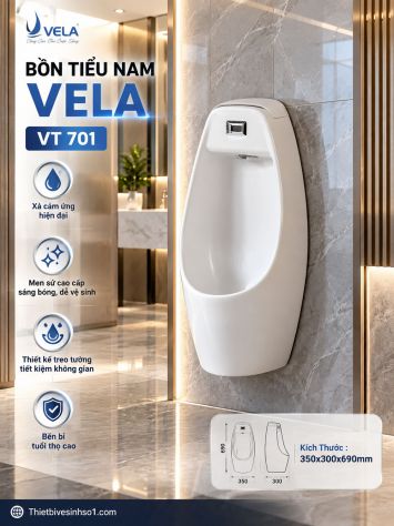 Tiểu Nam Treo Tường Vela VT-701