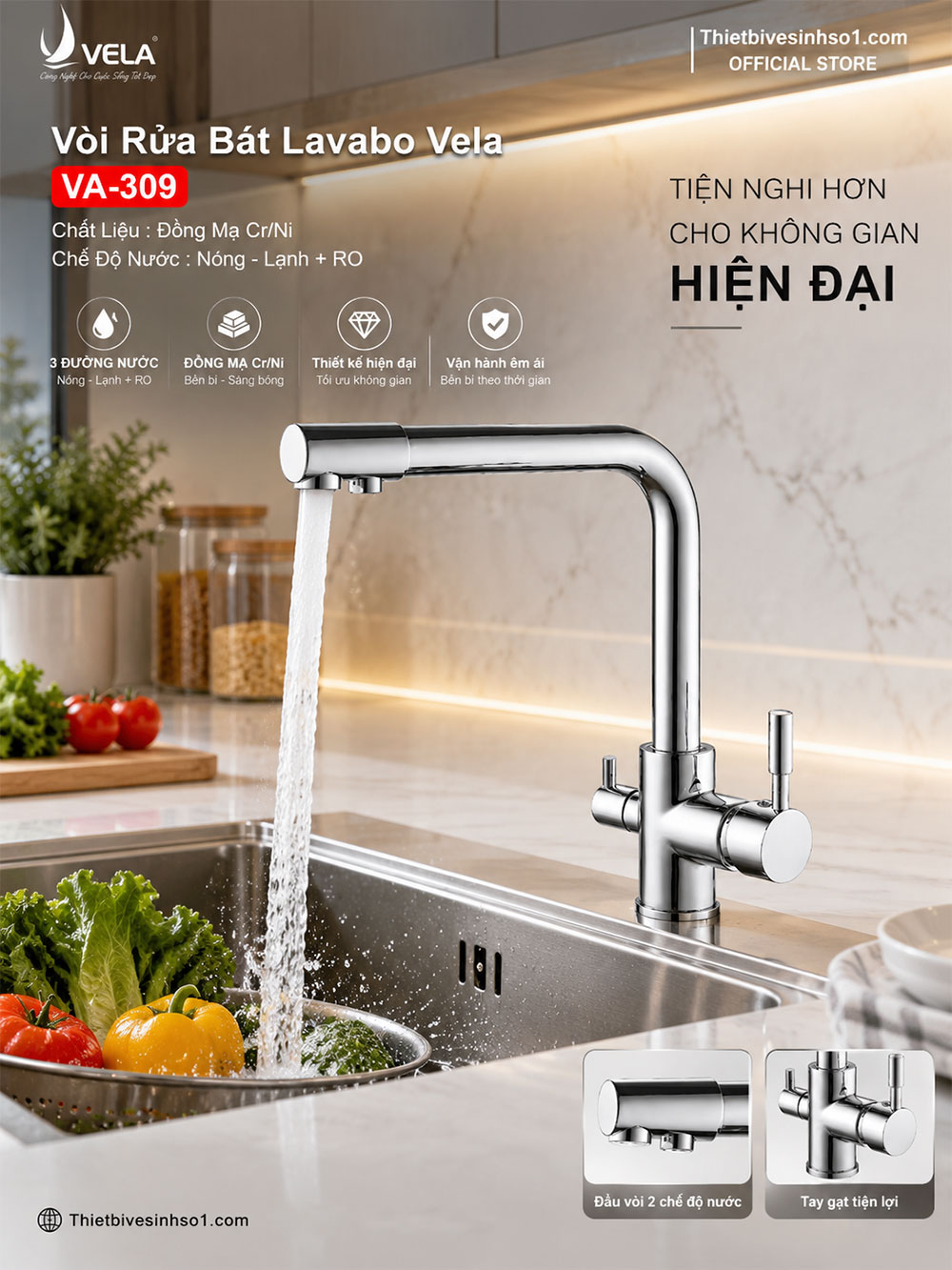 Vòi Rửa Bát Vela VA-309 Vòi Rửa Bát Vela VA-309