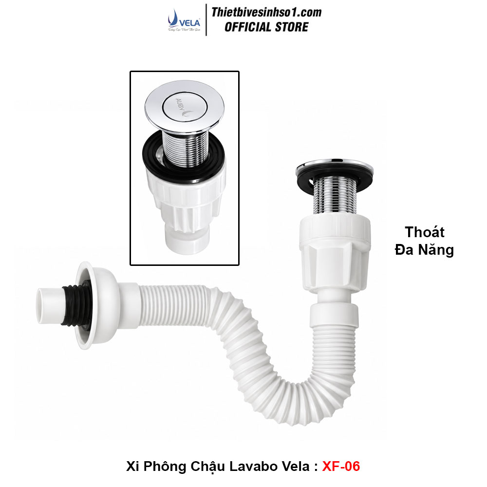 Xi Phông Chậu Lavabo Vela XF-06