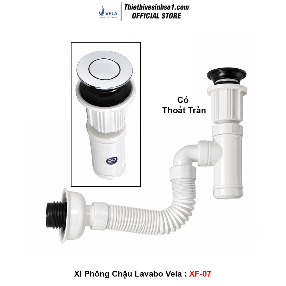 Xi Phông Chậu Lavabo Vela XF-07
