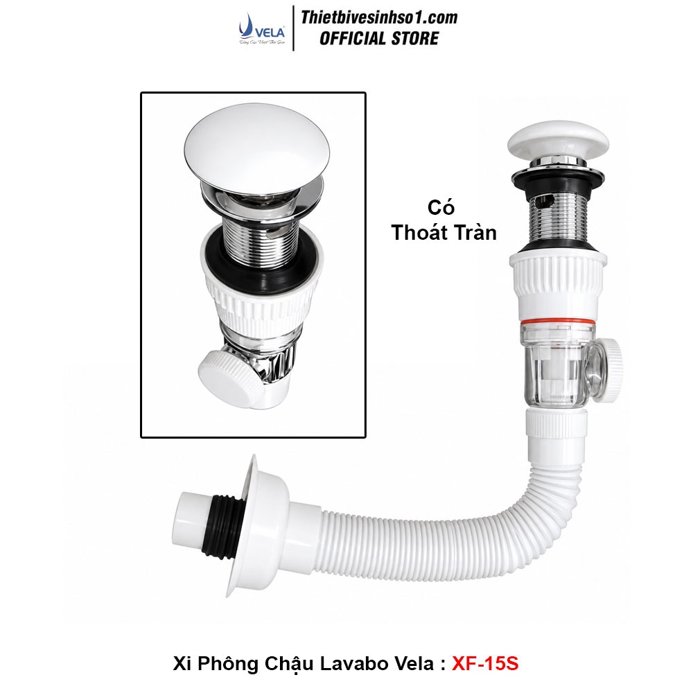 Xi Phông Chậu Lavabo Vela XF-15S