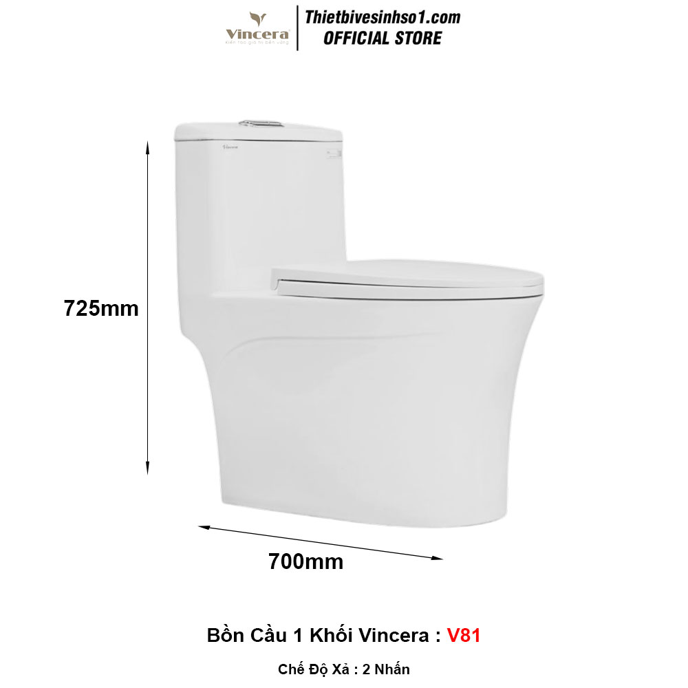 Bồn Cầu Vincera V81 Bồn Cầu Vincera V81