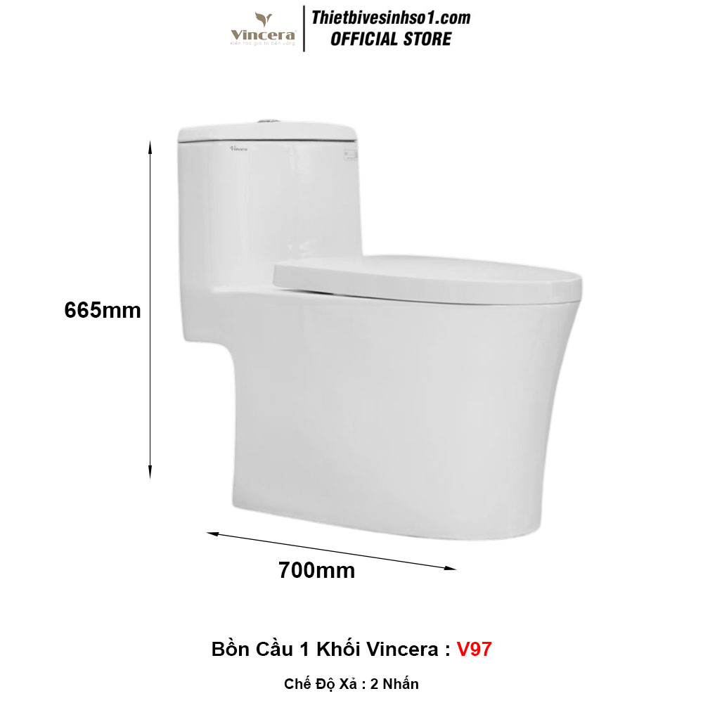 Bồn Cầu Vincera V97