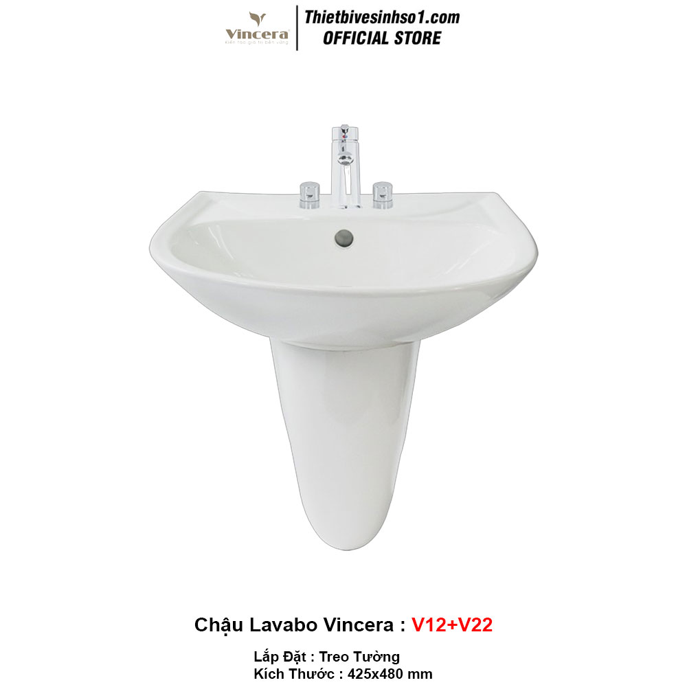 Chậu Lavabo Vincera V12+V22